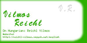 vilmos reichl business card